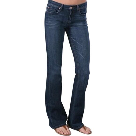 JOE’S Muse Fit Flare Leg Denim Jeans Size 28 Noah Wash Mid Rise Basic 30” Inseam - Picture 1 of 10
